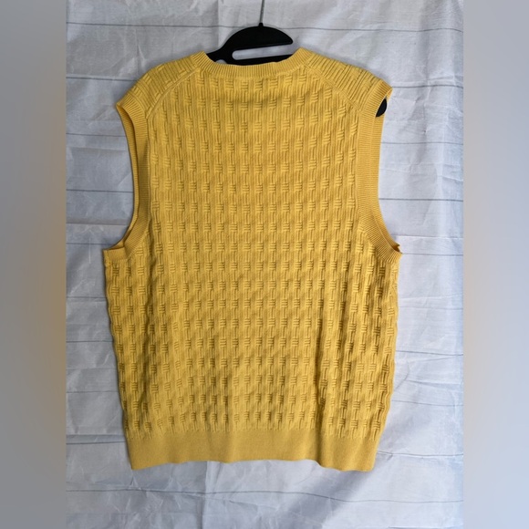 Tasso Elba Yellow Golf Seater Vest - Picture 4 of 7